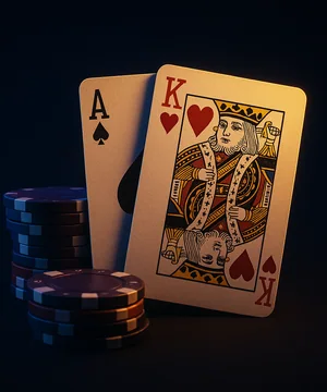 Live blackjack table